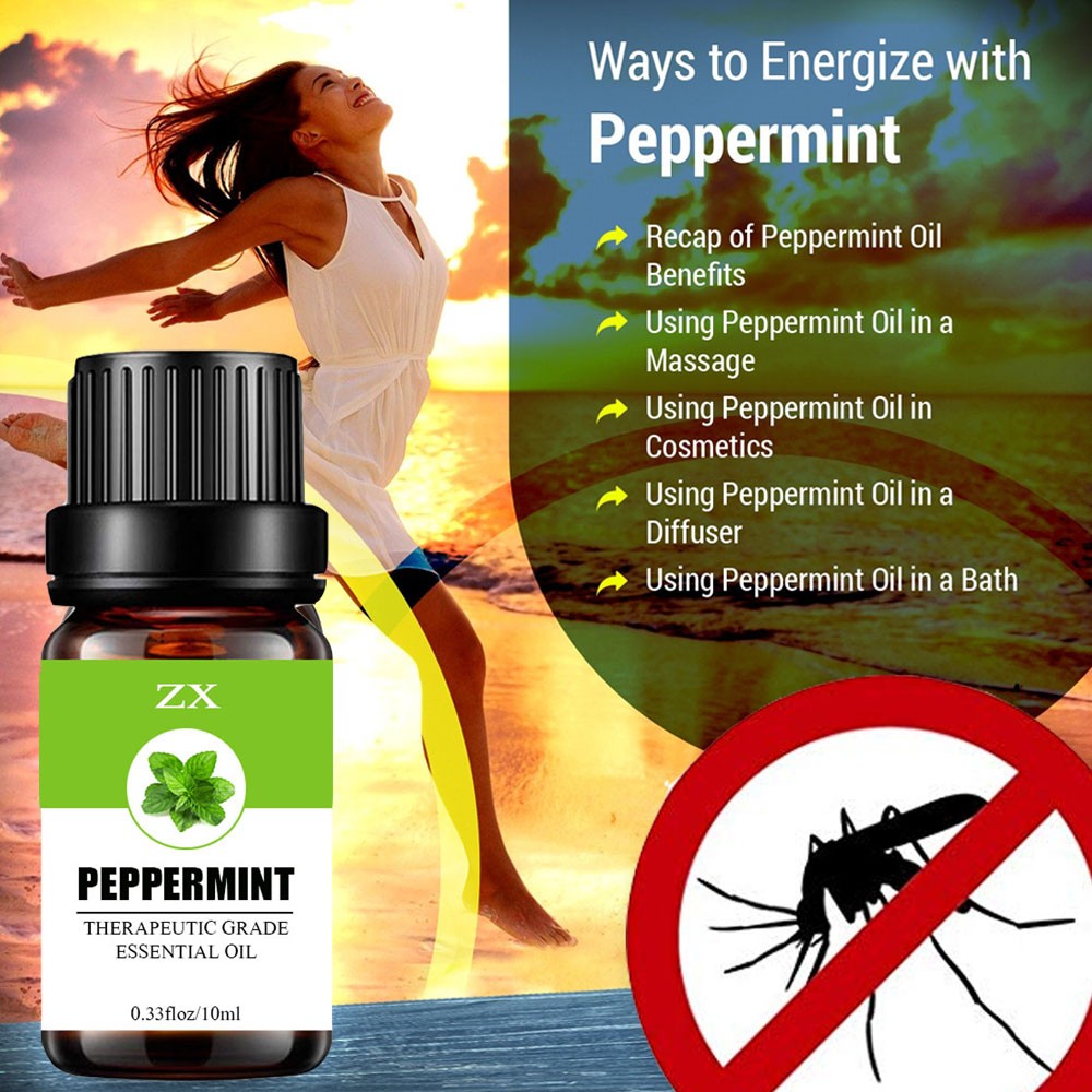 Factory supply 100% pure natural peppermint essential oil for mosquito repelling bulk price
