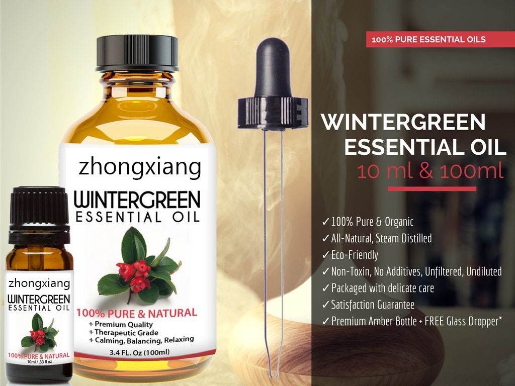 Factory Supply Wintergreen Essential Oils 100% Pure and Natural Chinese herb oil bulk